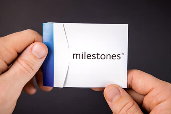 Card holder for Milestones